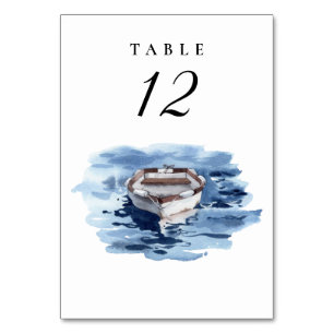 Nautical Paddle-Hochzeit-Tischnummer Tischnummer