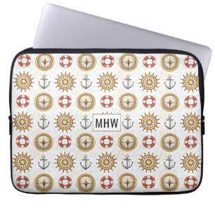 Nautical Pattern individuelle Laptop-Ärmel für Mon Laptopschutzhülle