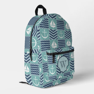 Nautical Quilt Bedruckter Rucksack
