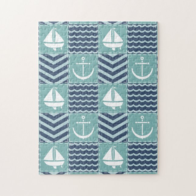Nautical Quilt Puzzle (Vertikal)