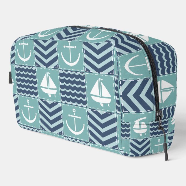 Nautical Quilt Waschbeutel (Rechte Ecke)