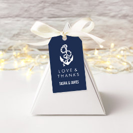 Nautical Rope & Anchor Danke Ihnen für Tags Geschenkanhänger