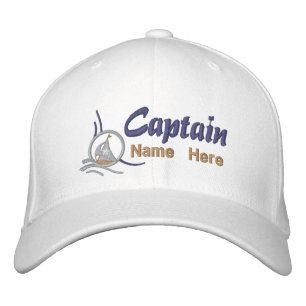 Nautical Sailboat Kapitän Personalisiert Stickerei Bestickte Baseballkappe