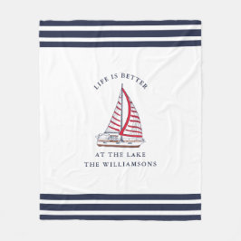 Nautical Sailboat Life is Better at Lake Fleecedecke