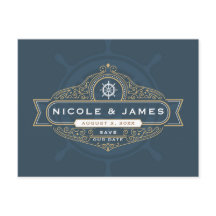 Nautical Sailing Beach Hochzeit Save the Date