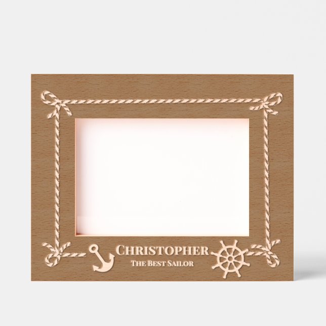 Nautical Sailor Geätzte Rahmen (Vorderseite)