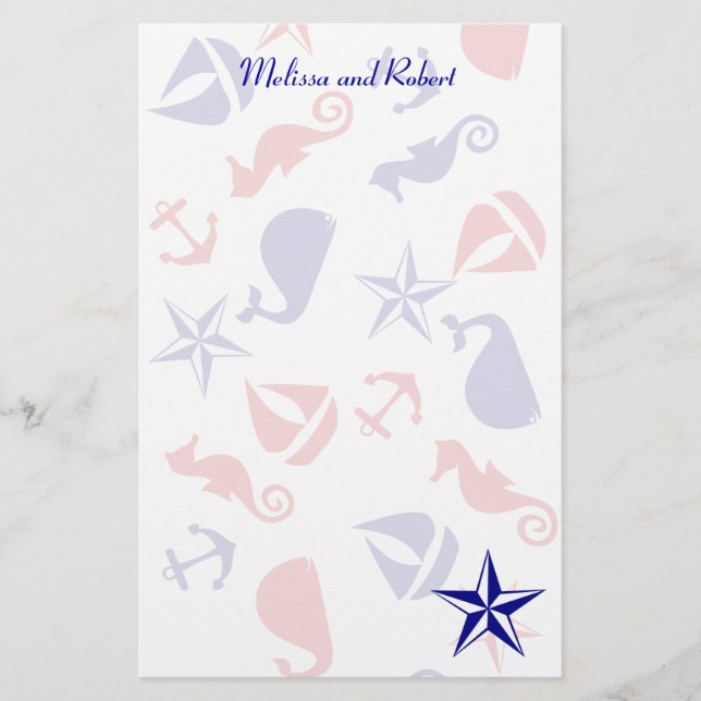 Nautical Scatter Briefpapier (Vorderseite)