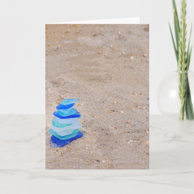 Nautical Sea Glass Tree Karte (Vorderseite)