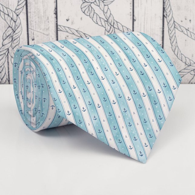 Nautical Sea Life Custom Necktie Krawatte (Von Creator hochgeladen)