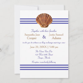 Nautical Seashell - Einladung zur Hochzeit