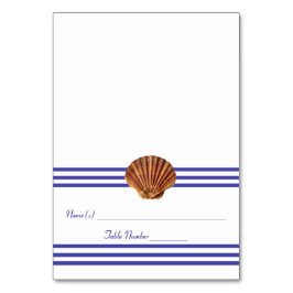 Nautical Seashell - Escort-Karte Tischnummer