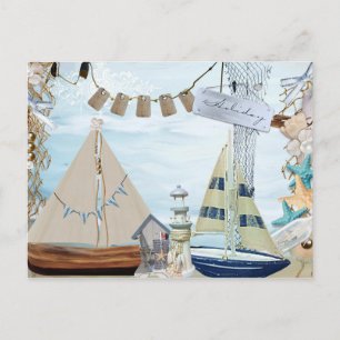 Nautical Series Design 4 Postkarte