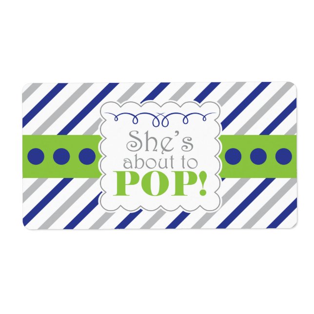 Nautical She ist dabei, Wasserflaschen-Labels POP (Vorne)