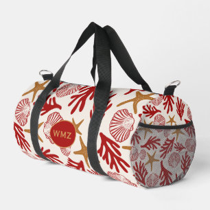 Nautical Shell Druck Turn- und Reisetasche Duffle Bag