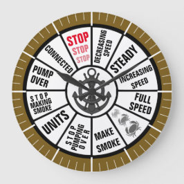 Nautical Ship Telegraph Große Wanduhr