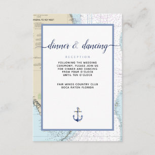 #Nautical South #Florida Event / #Wedding Begleitkarte