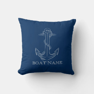 Nautical Spirit Anker Marineblau    Kissen