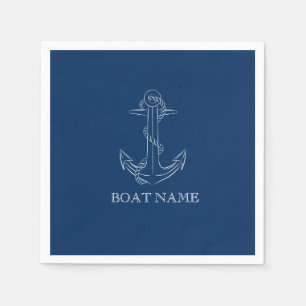Nautical Spirit Anker Navy Blau Serviette