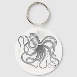 Nautical steampunk octopus vintage design schlüsselanhänger