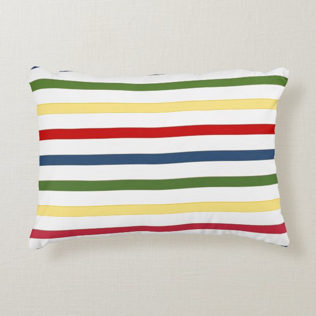 Nautical Stripe Accent Pillow Dekokissen (Vorderseite)