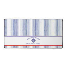   Nautical Striped Monogram Boating Name Design