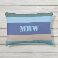 Nautical Stripes benutzerdefiniertes Monogramm-Wur