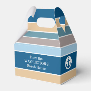 Nautical Stripes individuelle Gunstboxen Geschenkschachtel