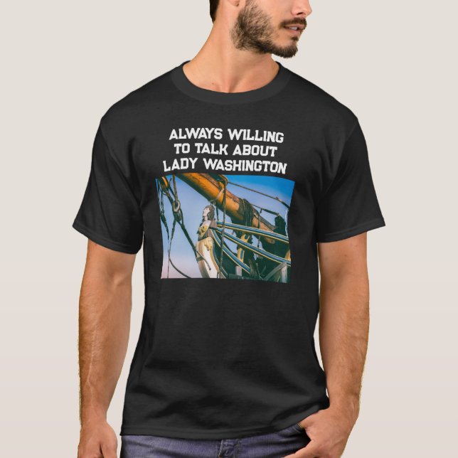  Nautical Tall Ship Feather Head Photography T-Shirt (Vorderseite)