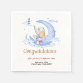 Nautical Theme Boy Baby Dusche Serviette