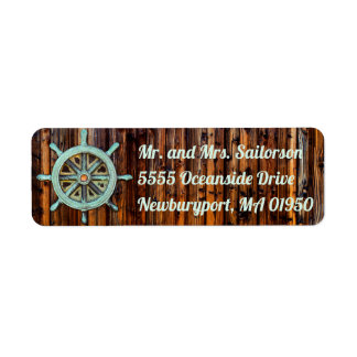 Nautical Theme Bronze Captains Wheel
