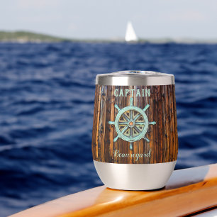 Nautical Theme Bronze Kaptains Wheel Small