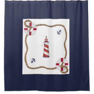 Nautical Theme Duschvorhang