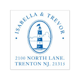Nautical Theme Wedding Vintag Lighthouse Custom Permastempel
