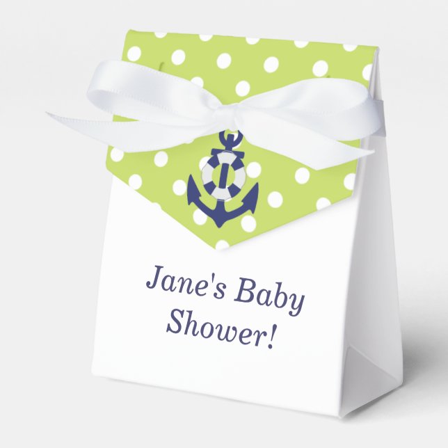 Nautical Themed Boy Baby Shower Fevor Box! Geschenkschachtel (Vorderseite)