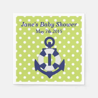 Nautical Themed Boy Babydusche Napkins Serviette