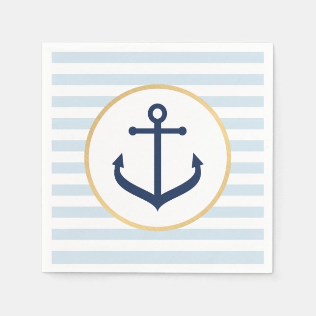 Nautical Themed Napkins Serviette (Vorderseite)