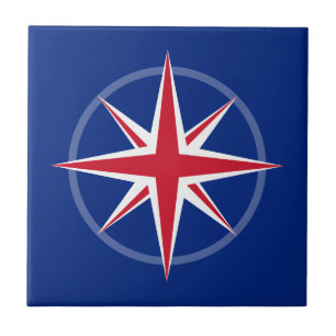 Nautical UK Flag Fliese