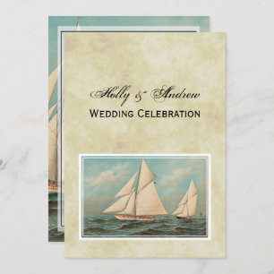 Nautical Vintag Yachten Racing #1 Einladung