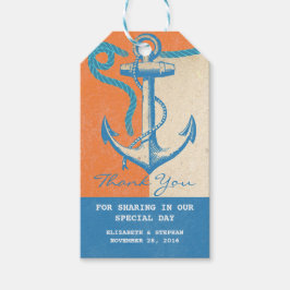 Nautical Wedding Anchor Fvor Tags Geschenkanhänger