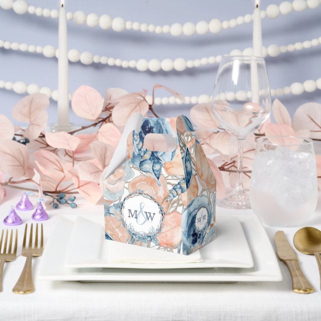 Nautical Wedding Beach Seashell Blume Geschenkschachtel (Hochzeit)