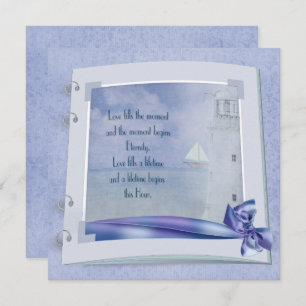 Nautical Wedding Book Einladung