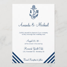 Nautical Wedding Einladungskarte Einladung