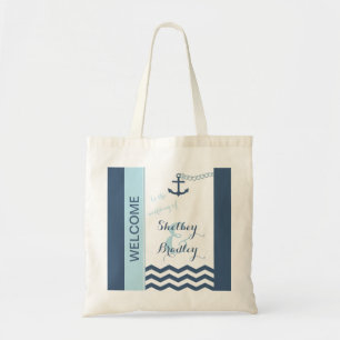 Nautical Wedding Welcome Bags Tragetasche