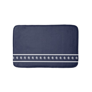 Nautical White über die Angelfischküste der Marine Badematte