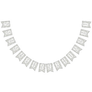 Nautical Whitewusal Wood Beach Wedding Collection Wimpelkette