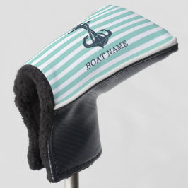 Nautik, Anker, Minze grüne Streifen Golf Headcover