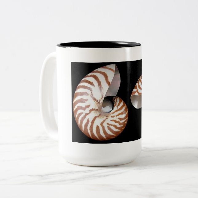 Nautilus 2 Töne Kaffeemaschine Tasse (Vorderseite Links)