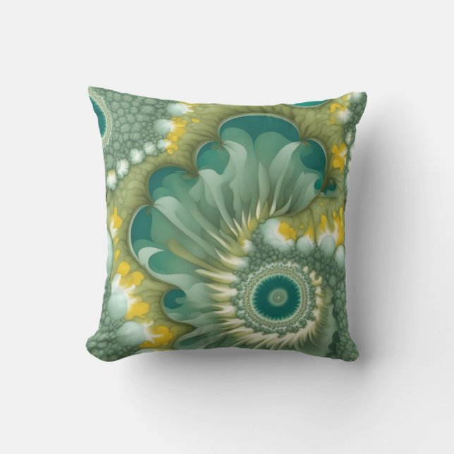 Nautilus Abstrakt Kissen (Vorderseite)