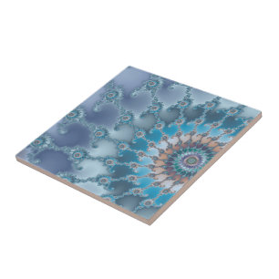 Nautilus - Fraktal-Kunst Fliese