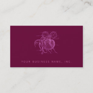 Nautilus (Letterpress-Stil) Visitenkarte